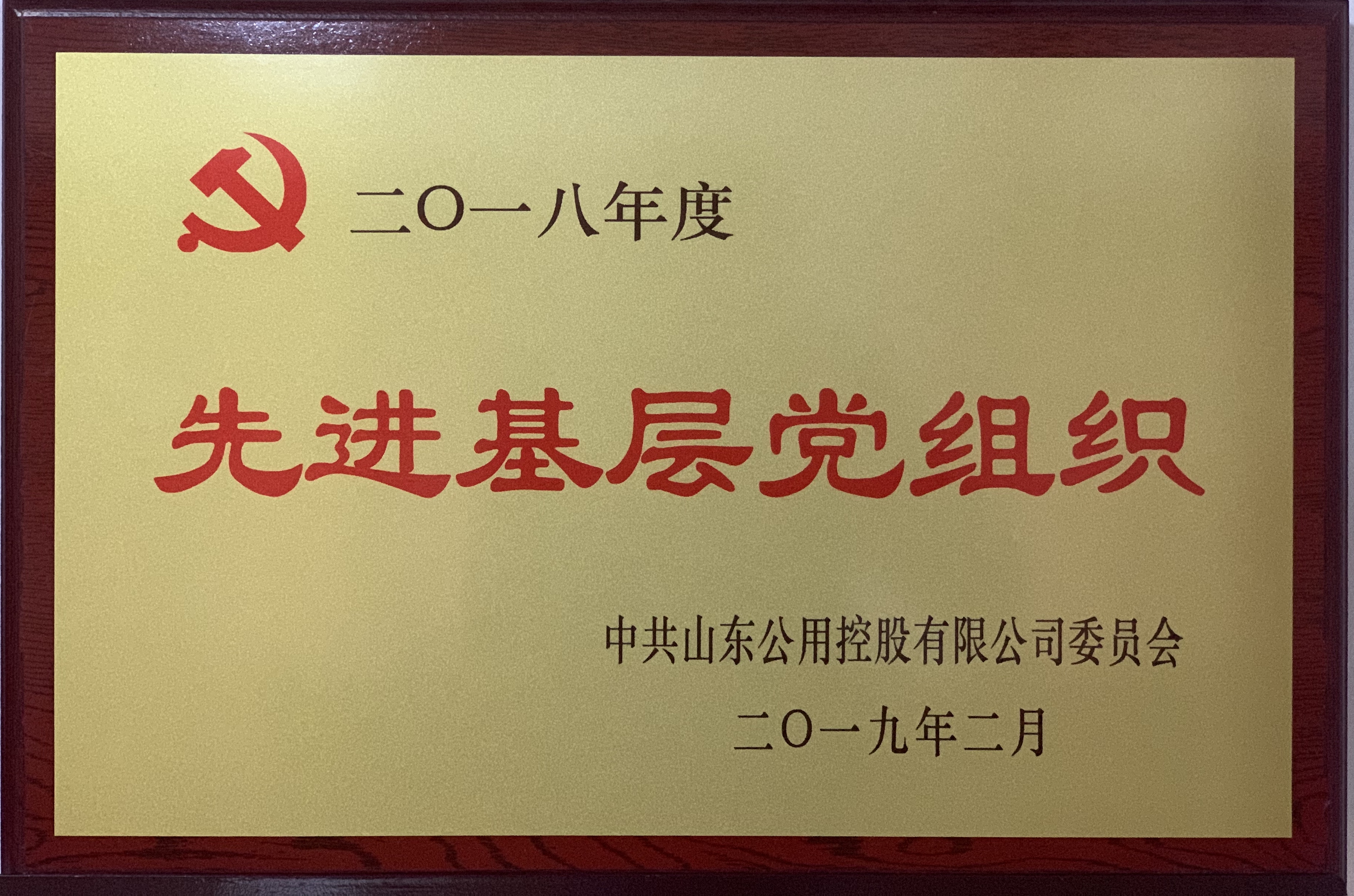 濟(jì)寧四和供熱有限公司榮獲2018年度公用控股先進(jìn)基層黨組織